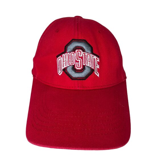 Ohio State Buckeyes Red Embroidered Adjustable Baseball Cap hat - Picture 8 of 8